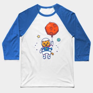 Astronaut Cat Baseball T-Shirt